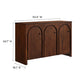 Modway Appia 3-Door Arched Door Sideboard Storage Cabinet