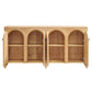 Modway Appia Wood Grain 4-Door Sideboard Storage Cabinet