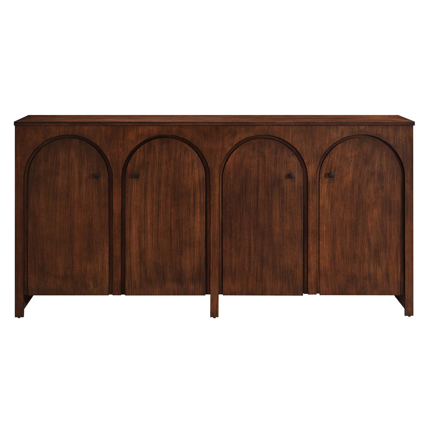 Modway Appia Wood Grain 4-Door Sideboard Storage Cabinet