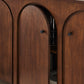 Modway Appia Wood Grain 4-Door Sideboard Storage Cabinet