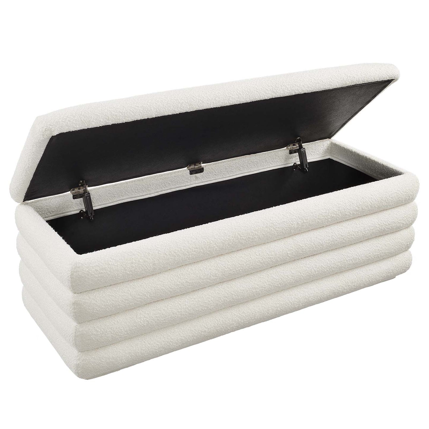 Mezzo Boucle Upholstered Storage Bench By Modway - EEI-6665 | Benches | Modishstore - 6