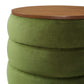 Mezzo Round Performance Velvet Storage Ottoman By Modway - EEI-6684 | Ottomans | Modishstore - 5