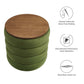 Mezzo Round Performance Velvet Storage Ottoman By Modway - EEI-6684 | Ottomans | Modishstore - 7