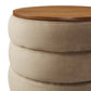 Mezzo Round Performance Velvet Storage Ottoman By Modway - EEI-6684 | Ottomans | Modishstore - 20