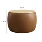 Perla Round Vegan Leather Storage Ottoman By Modway - EEI-6687 | Ottomans | Modishstore - 8