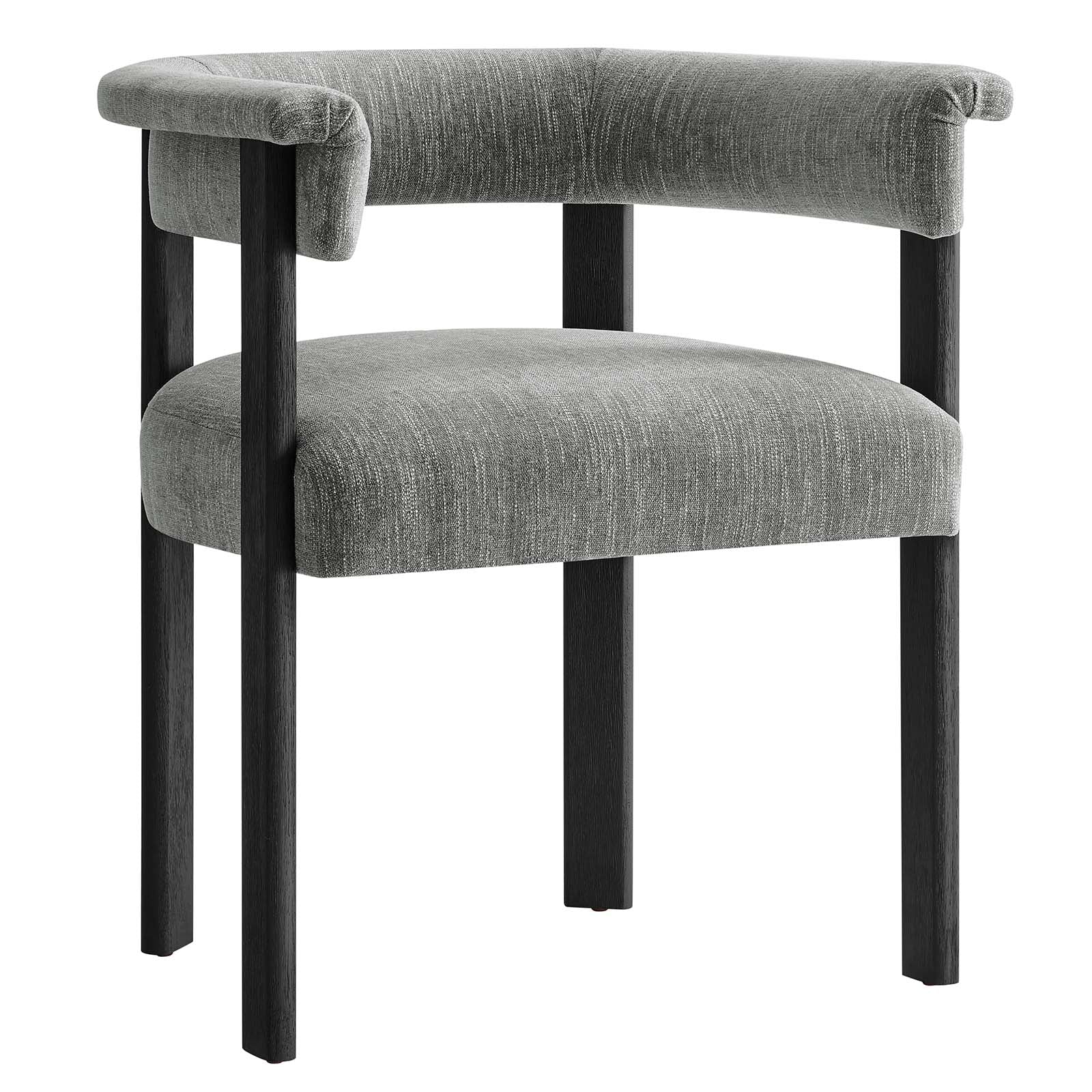 Imogen Woven Heathered Fabric Upholstered Barrel Dining Chairs - Set of 2 By Modway - EEI-6776 | Dining Chairs | Modishstore - 4