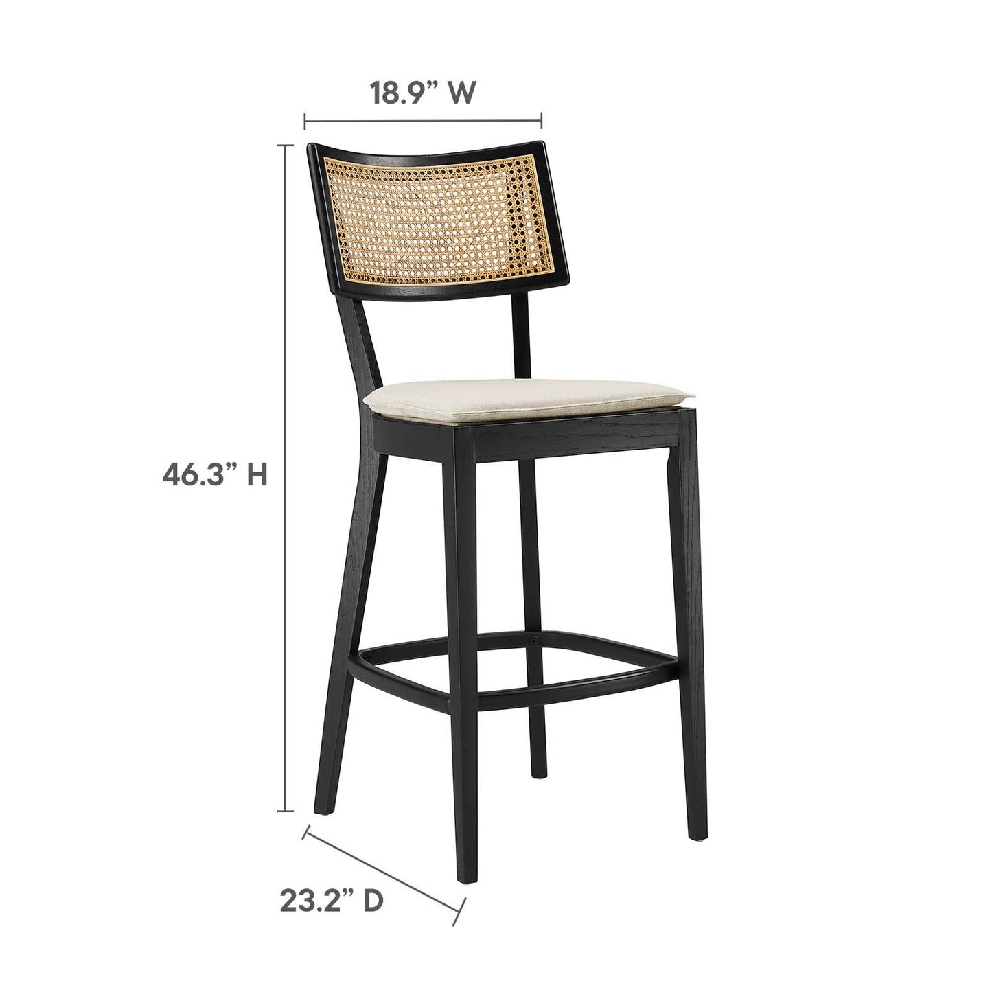 Caledonia Wood Bar Stools - Set of 2 By Modway - EEI-6820 | Bar Stools | Modishstore - 9