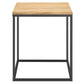 Modway Zora Square Wood and Metal Side Table