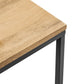 Modway Zora Square Wood and Metal Side Table