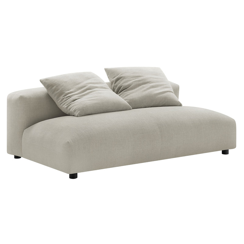 Solace Modular Upholstered Fabric Armless Loveseat by Modway | Loveseats | Modishstore - 10
