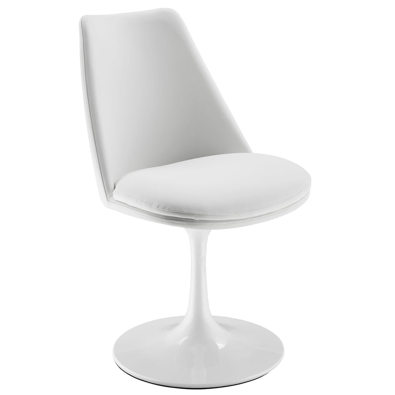 Lippa Swivel Dining Vegan Leather Side Chair by Modway | Dining Chairs | Modishstore - 21