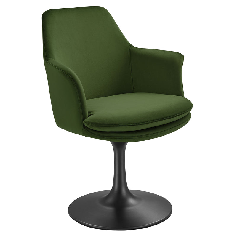 Lippa Swivel Dining Performance Velvet Armchair by Modway | Dining Chairs | Modishstore - 2