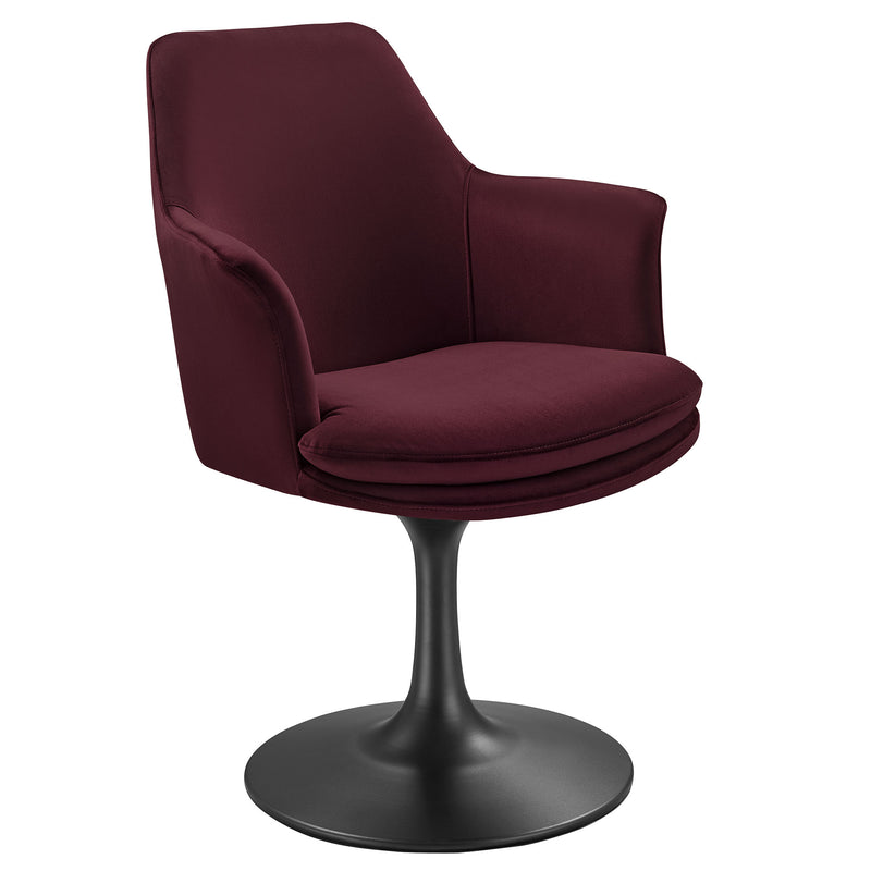 Lippa Swivel Dining Performance Velvet Armchair by Modway | Dining Chairs | Modishstore - 11