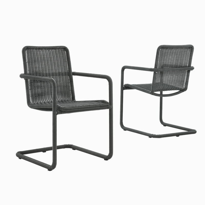 Abacus Outdoor Patio Wicker Dining Chairs Set of 2 by Modway | Dining Chairs | Modishstore - 11