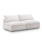 Modway Commix Down Filled Overstuffed 2-Piece Armless Sectional Loveseat