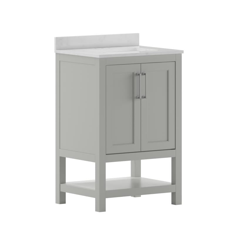 Vega 24 Inch Bathroom Vanity with Sink Combo By Flash Furniture