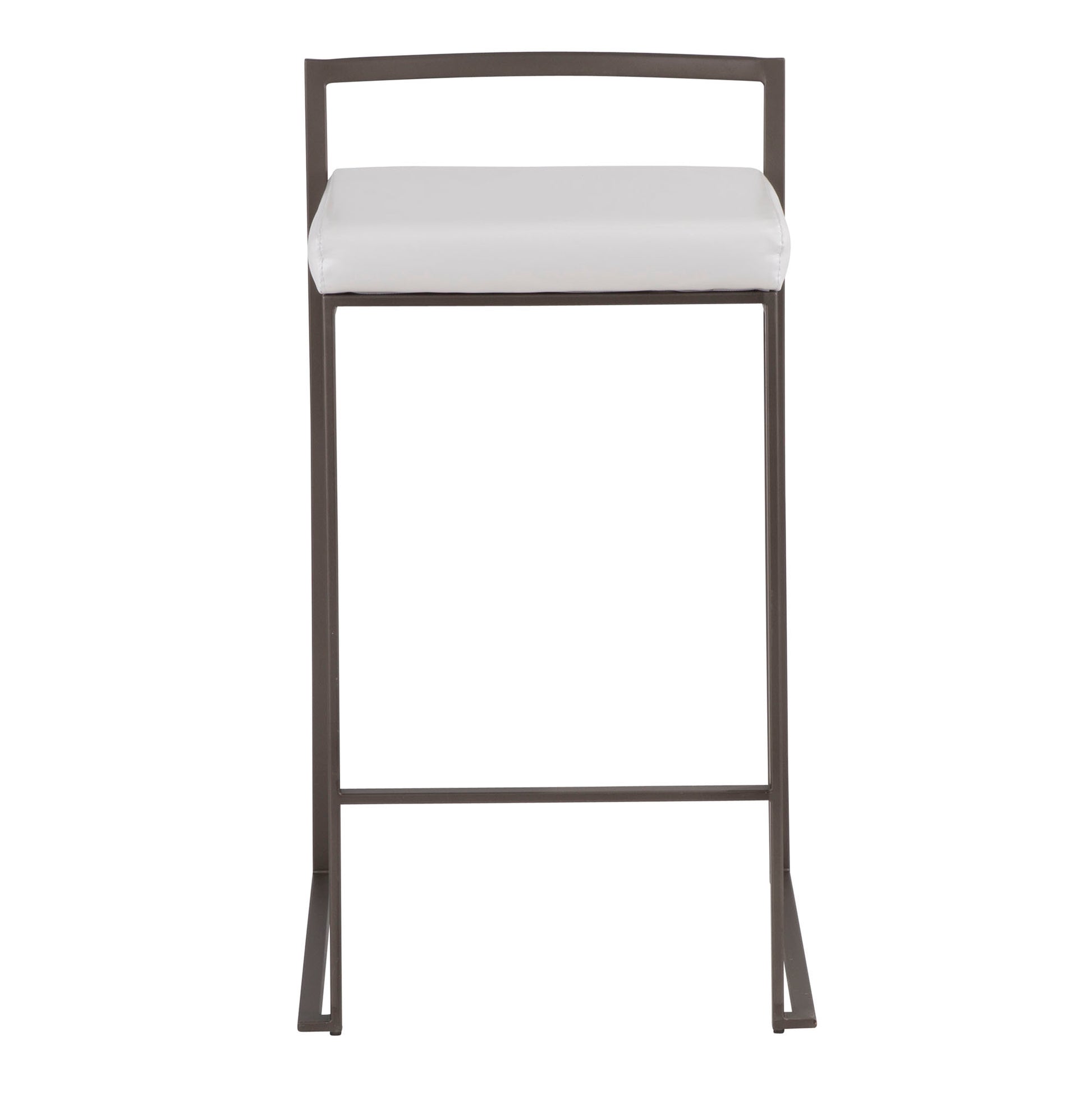 Fuji Stacker Counter Stool - Set of 2 By LumiSource - B26-FUJI AN+W2 | Counter Stools | Modishstore - 7