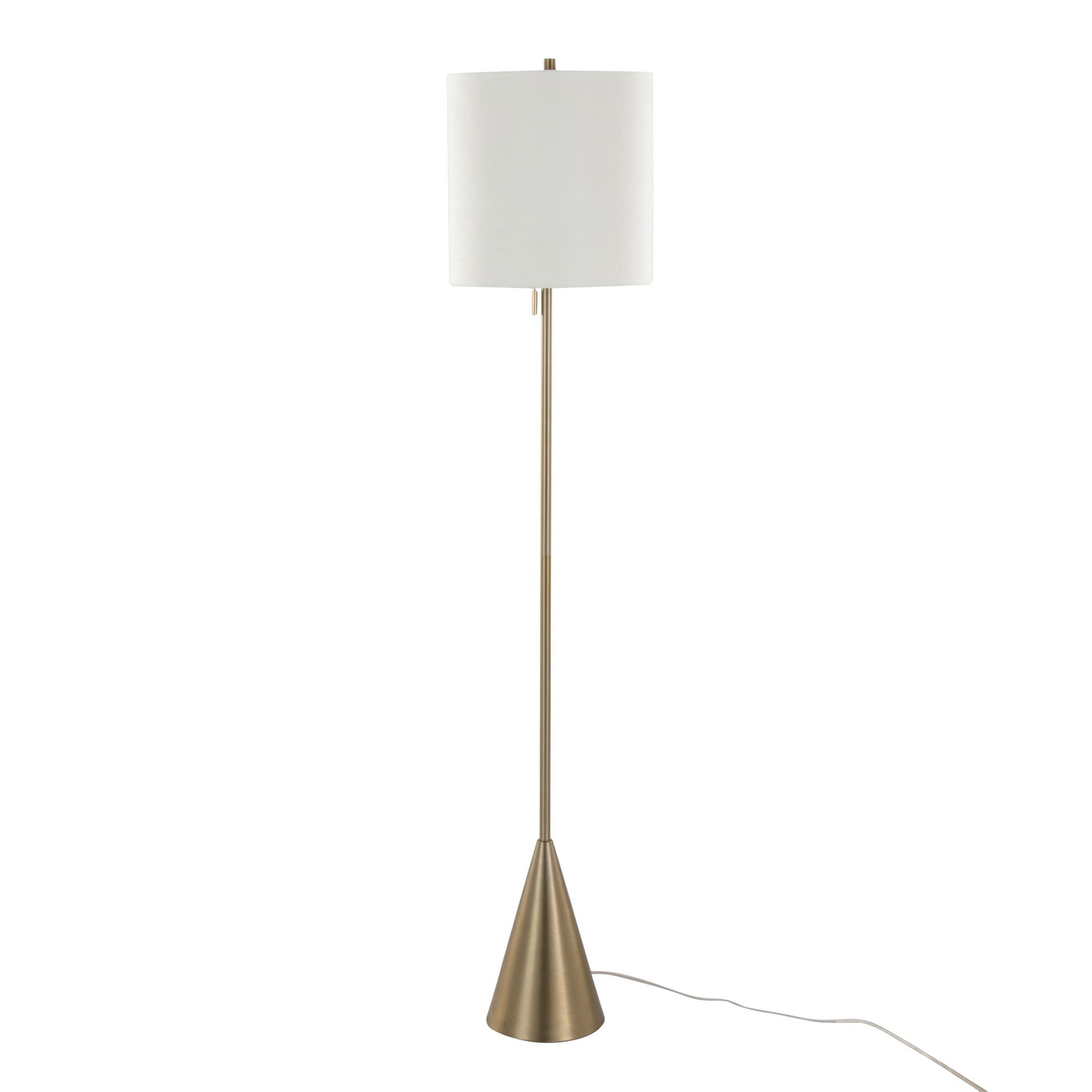 Cone 64" Metal Floor Lamp By LumiSource - GFS64-CONE AUW | Floor Lamps | Modishstore - 4