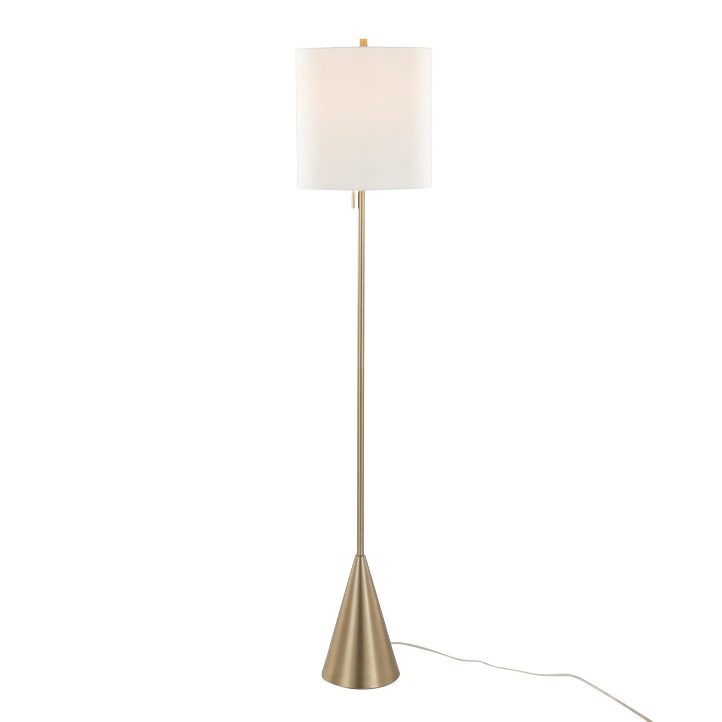 Cone 64" Metal Floor Lamp By LumiSource - GFS64-CONE AUW | Floor Lamps | Modishstore - 3