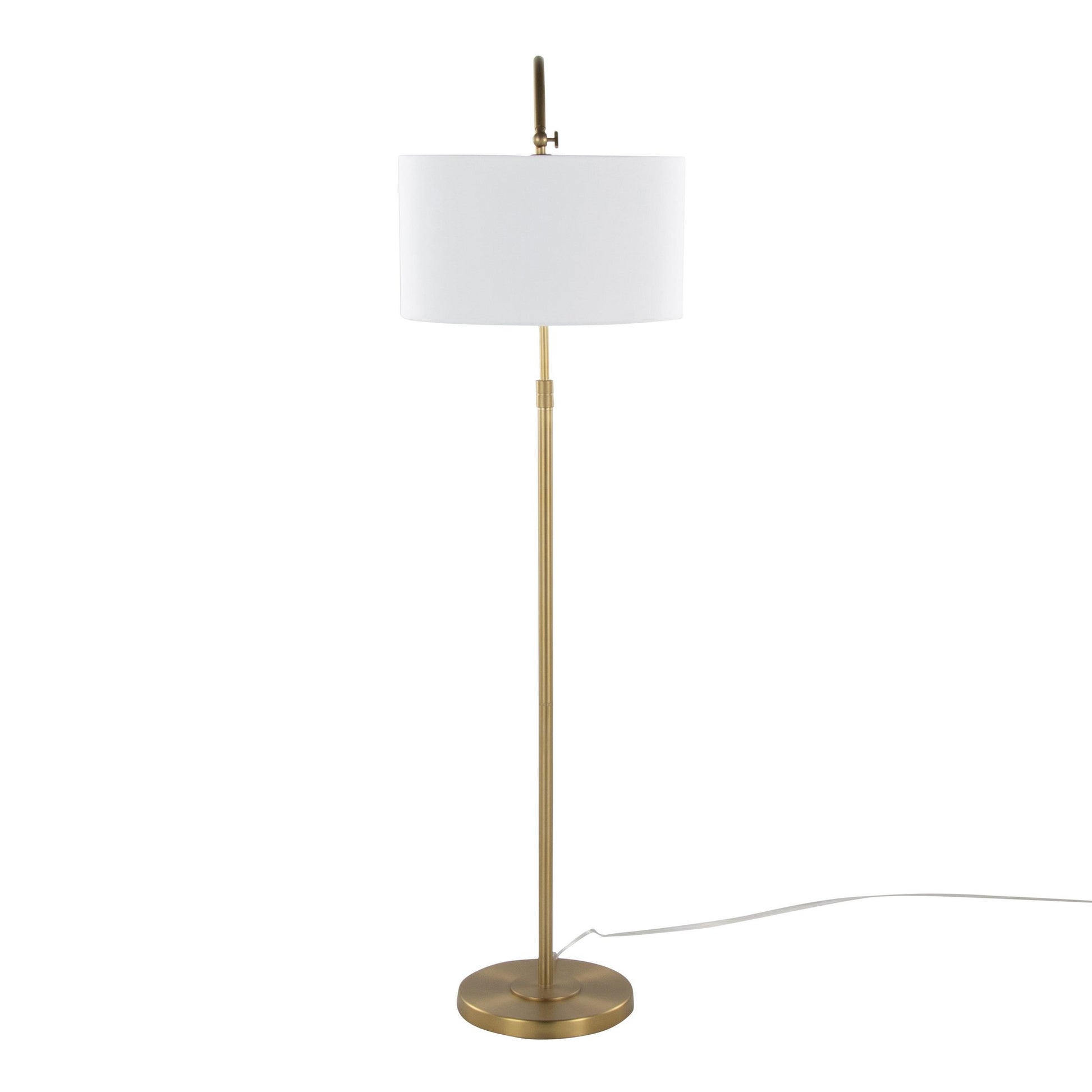 Salon Reader 63" Metal Floor Lamp By LumiSource - GFS64-SLNRDR AUW | Floor Lamps | Modishstore - 6