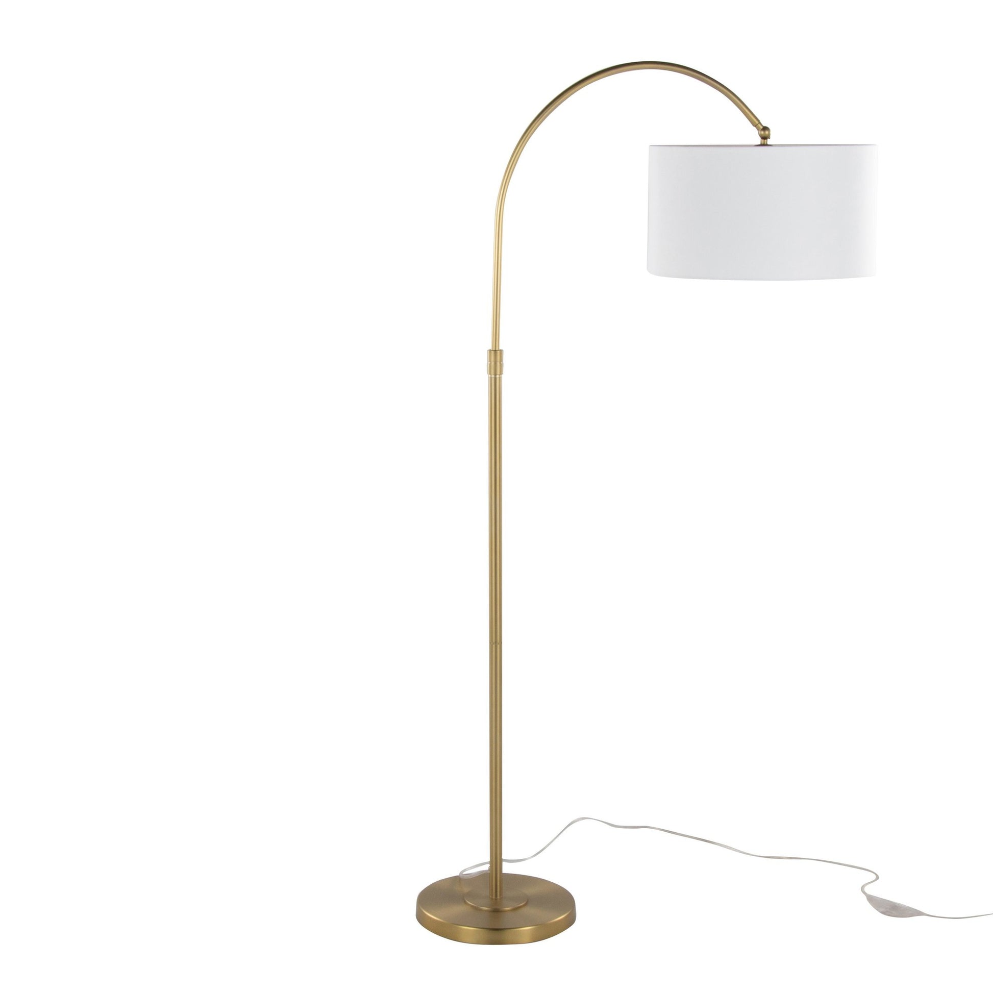 Salon Reader 63" Metal Floor Lamp By LumiSource - GFS64-SLNRDR AUW | Floor Lamps | Modishstore - 4