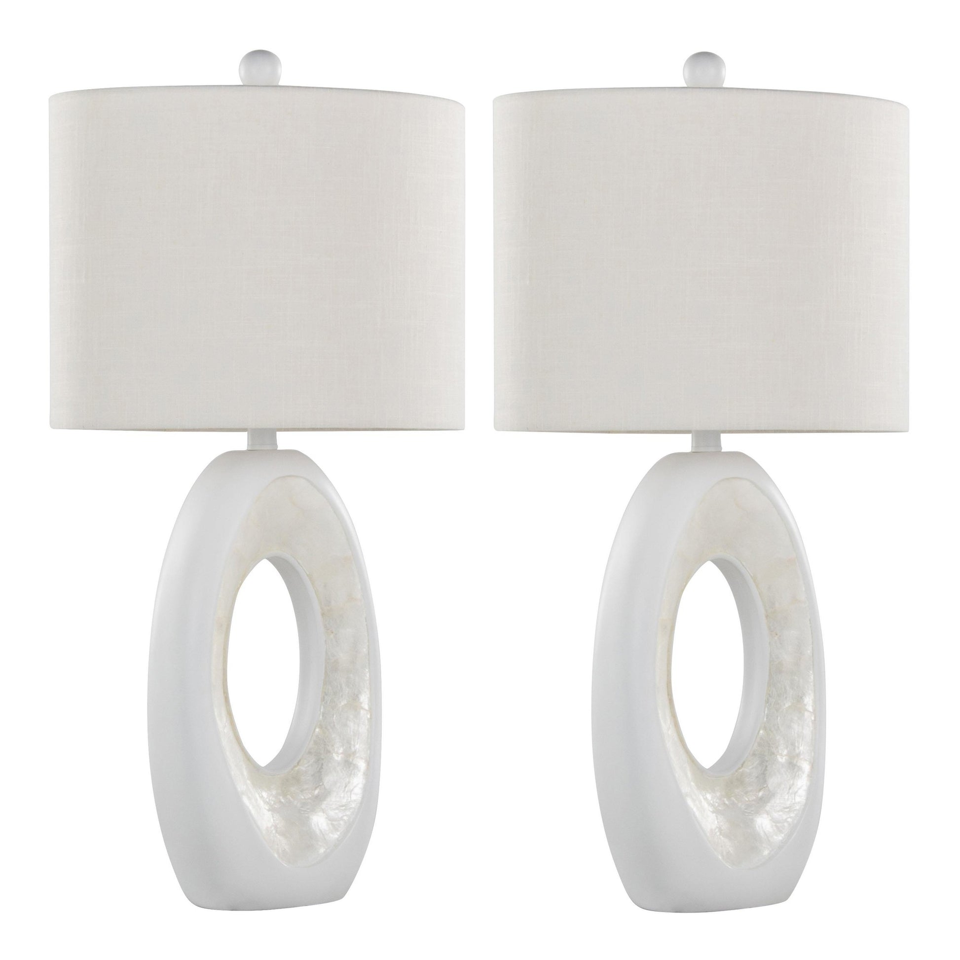 Pearl 29" Polyresin Table Lamp - Set of 2 By LumiSource - GPT29-PEARL WW2 | Table Lamps | Modishstore - 4