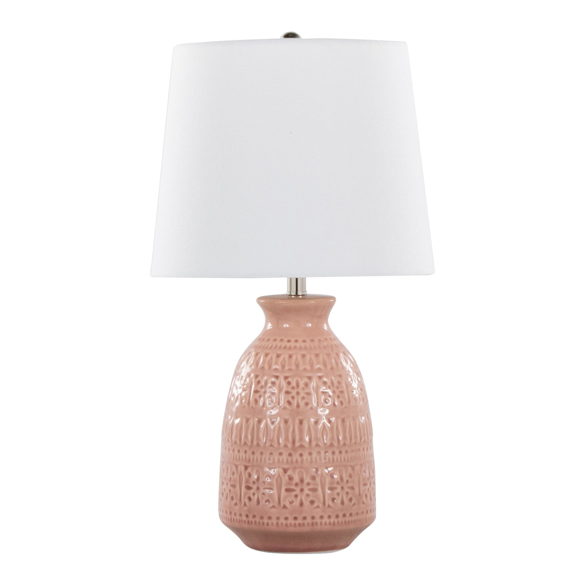 Claudia 20" Ceramic Accent Lamp - Set of 2 By LumiSource - GTE20-CLAUDIA GNPNIW2 | Table Lamps | Modishstore - 10