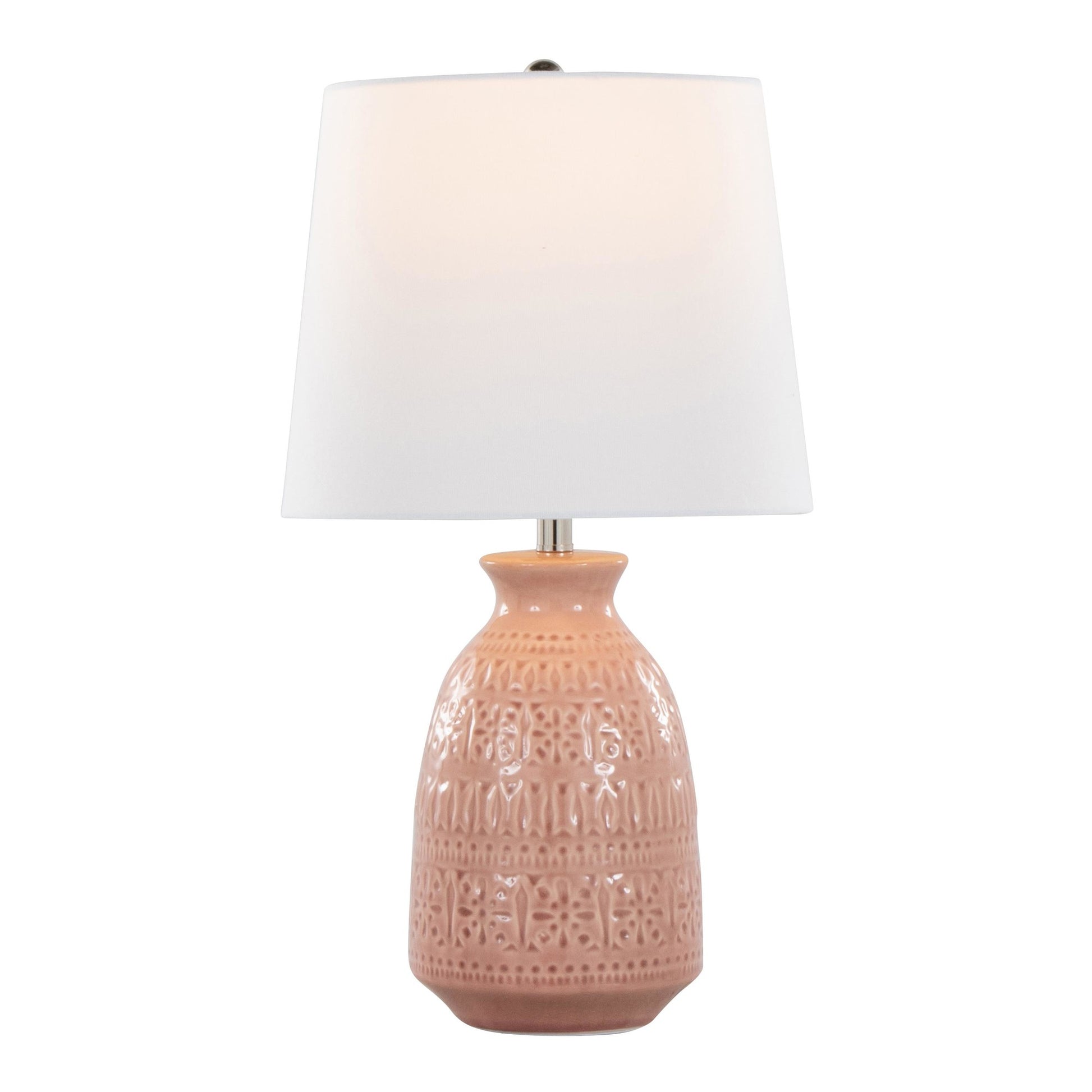 Claudia 20" Ceramic Accent Lamp - Set of 2 By LumiSource - GTE20-CLAUDIA GNPNIW2 | Table Lamps | Modishstore - 9