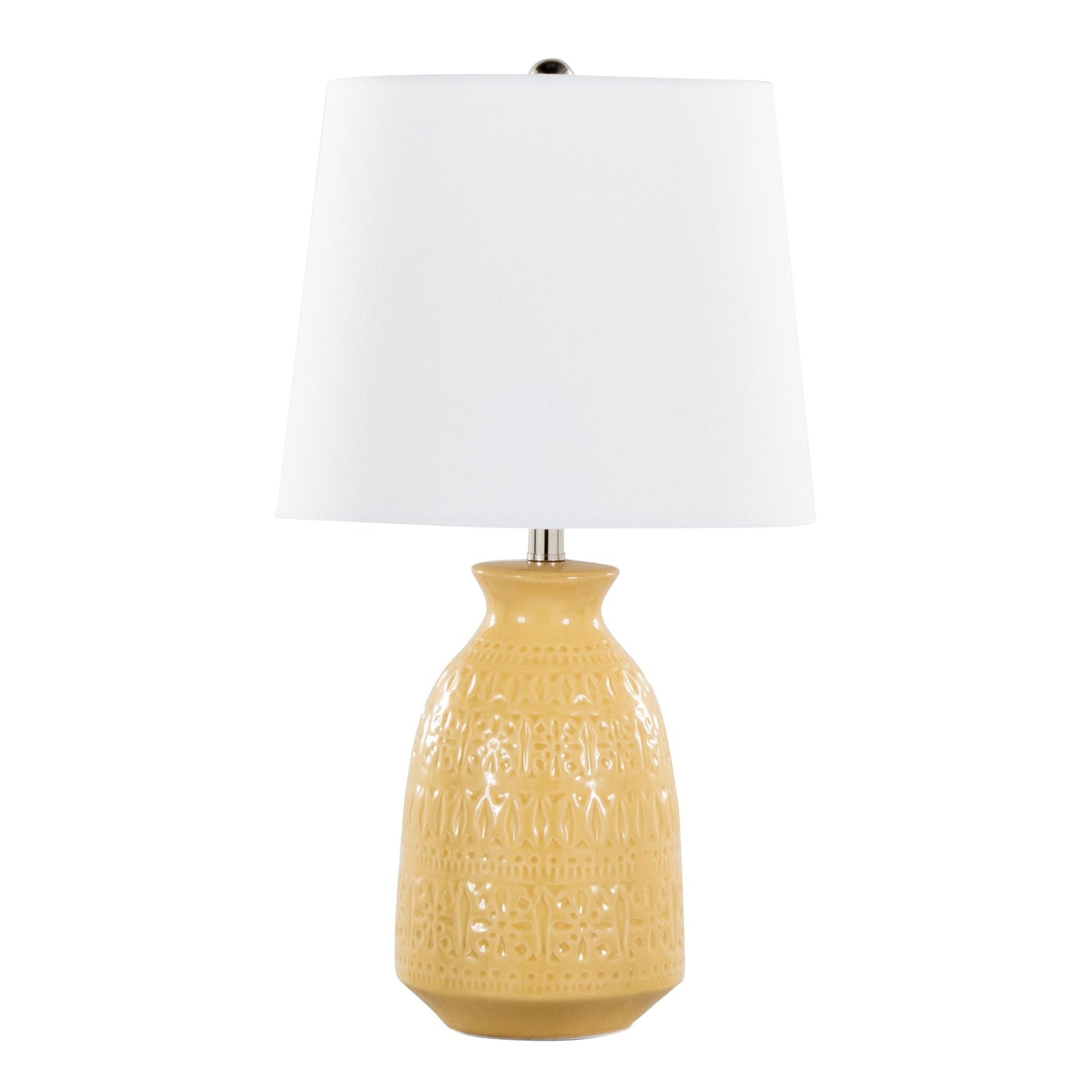 Claudia 20" Ceramic Accent Lamp - Set of 2 By LumiSource - GTE20-CLAUDIA GNPNIW2 | Table Lamps | Modishstore - 18