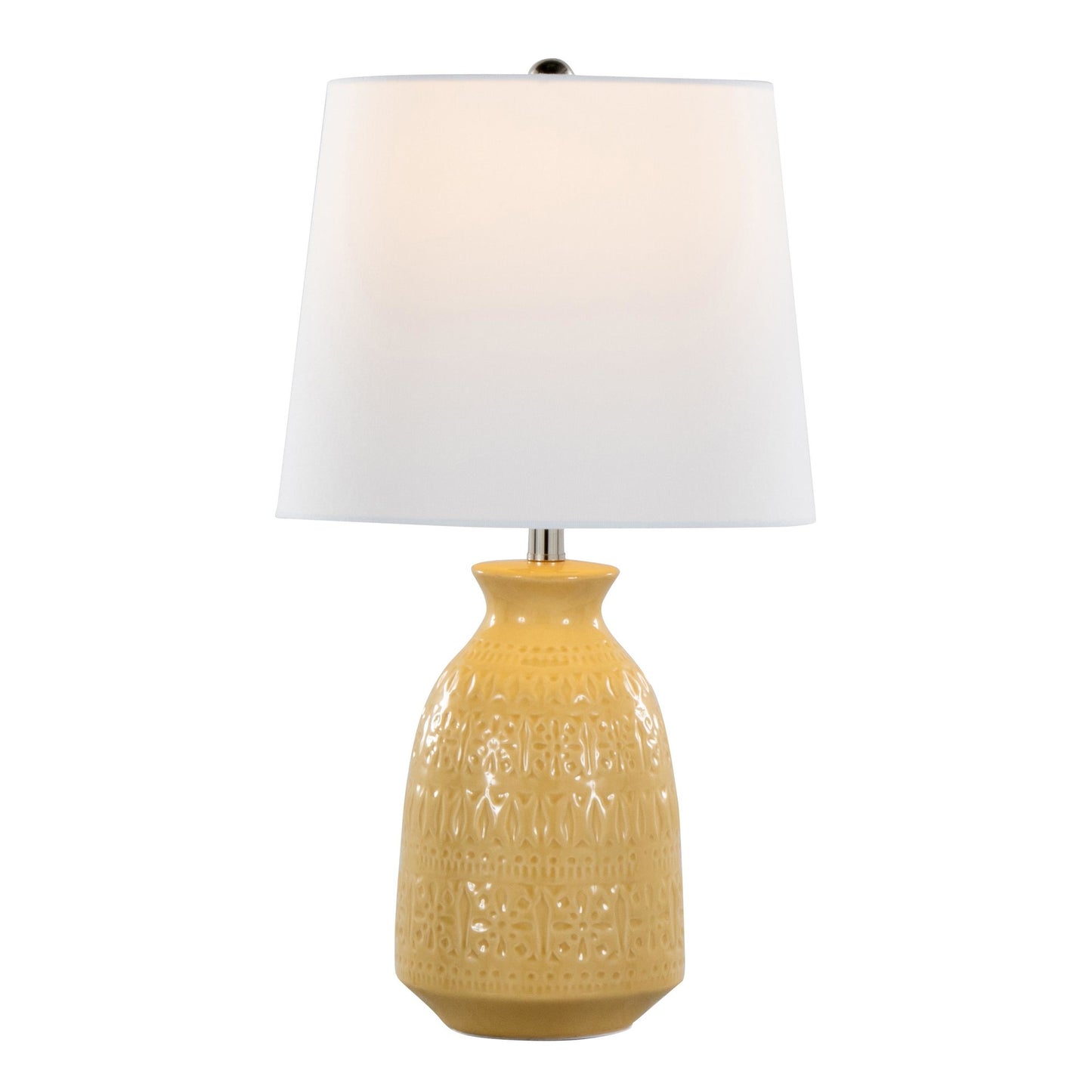 Claudia 20" Ceramic Accent Lamp - Set of 2 By LumiSource - GTE20-CLAUDIA GNPNIW2 | Table Lamps | Modishstore - 17