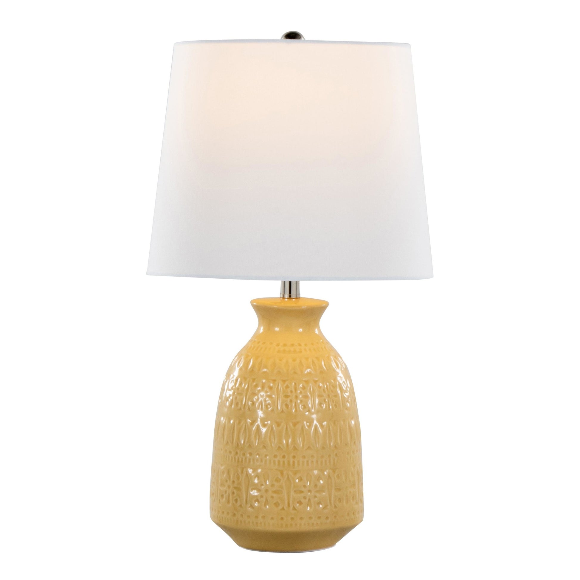 Claudia 20" Ceramic Accent Lamp - Set of 2 By LumiSource - GTE20-CLAUDIA GNPNIW2 | Table Lamps | Modishstore - 17