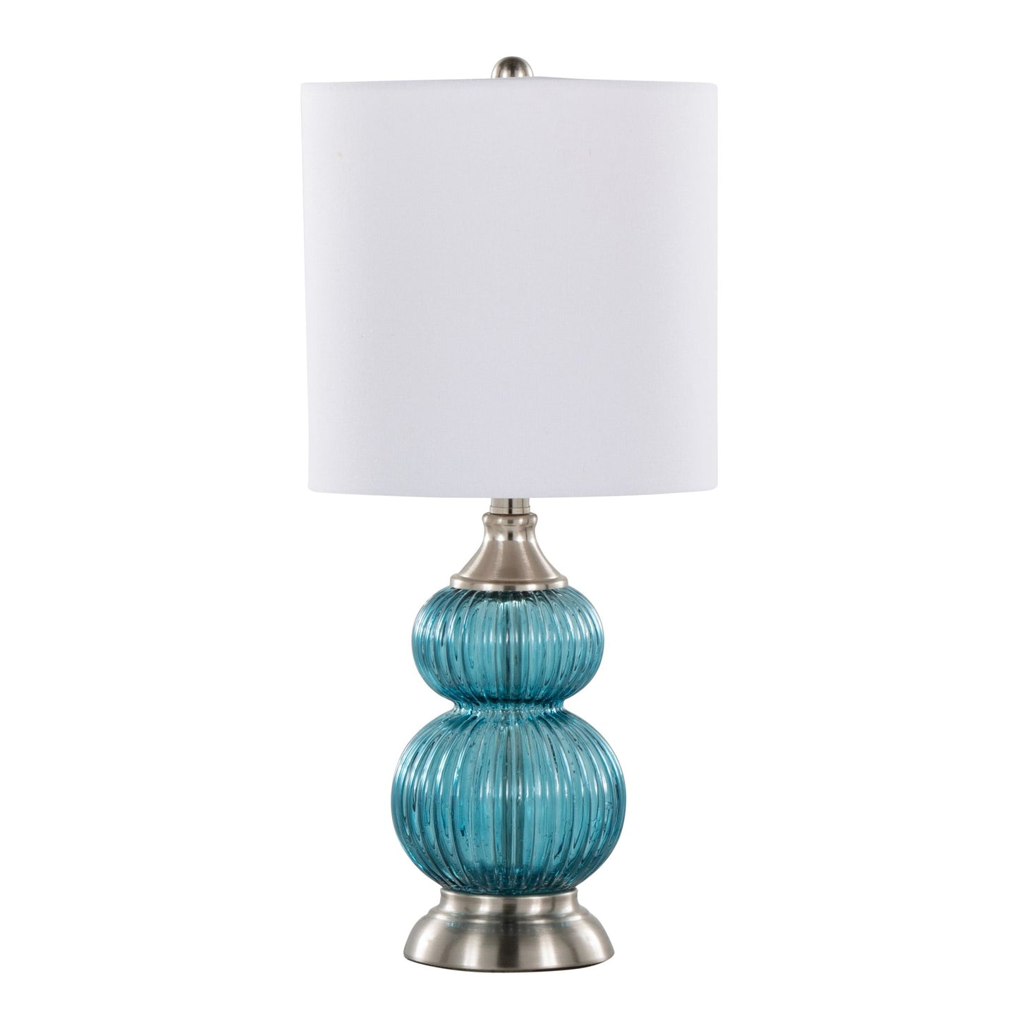 Belle 20" Glass Accent Lamp - Set of 2 By LumiSource - GTG21-BELLE BUBNIW2 | Table Lamps | Modishstore - 4