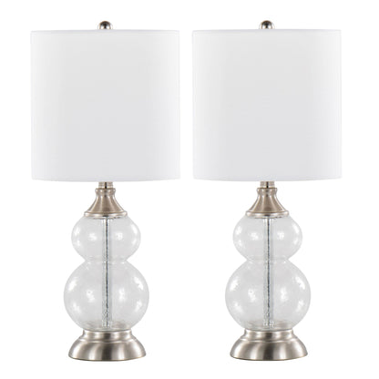 Belle 20" Glass Accent Lamp - Set of 2 By LumiSource - GTG21-BELLE BUBNIW2 | Table Lamps | Modishstore - 7