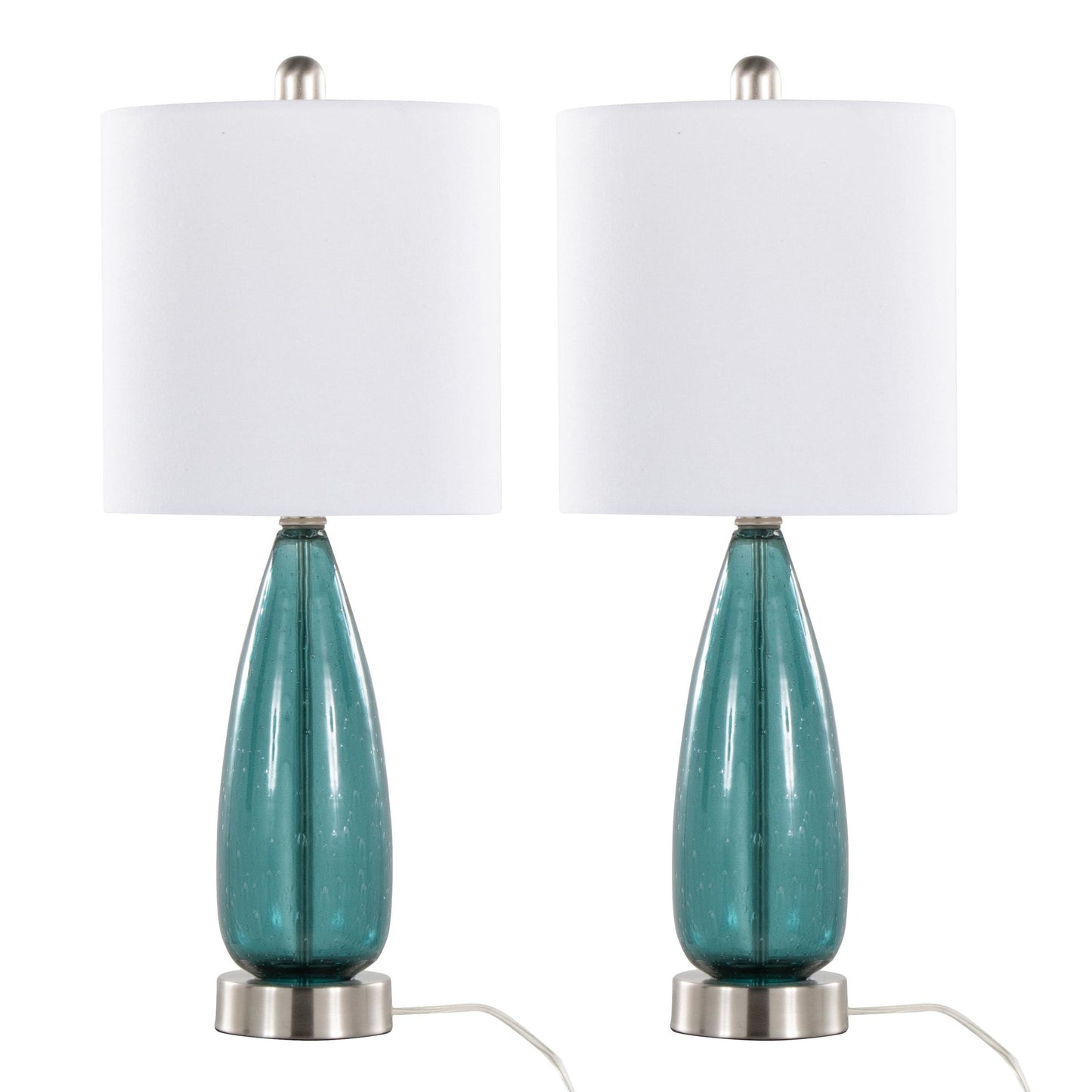 Bottega 22" Glass Accent Lamp - Set of 2 By LumiSource - GTG22-BTTGA BUBNIW2 | Table Lamps | Modishstore - 3