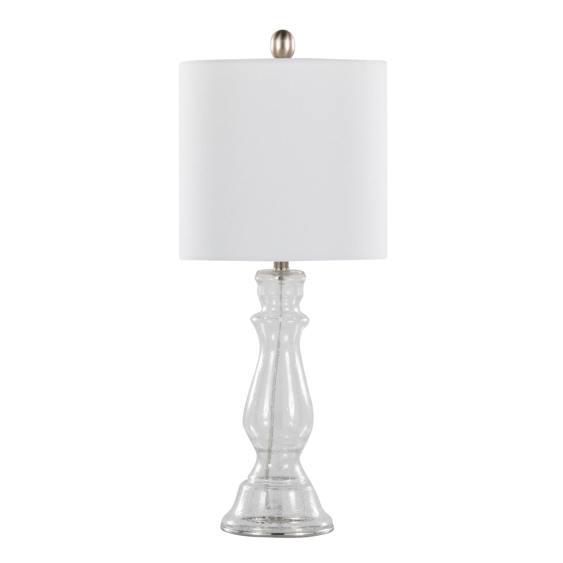 Bishop 24" Glass Table Lamp - Set of 2 By LumiSource - GTG25-BISHOP CLBNIW2 | Table Lamps | Modishstore - 5