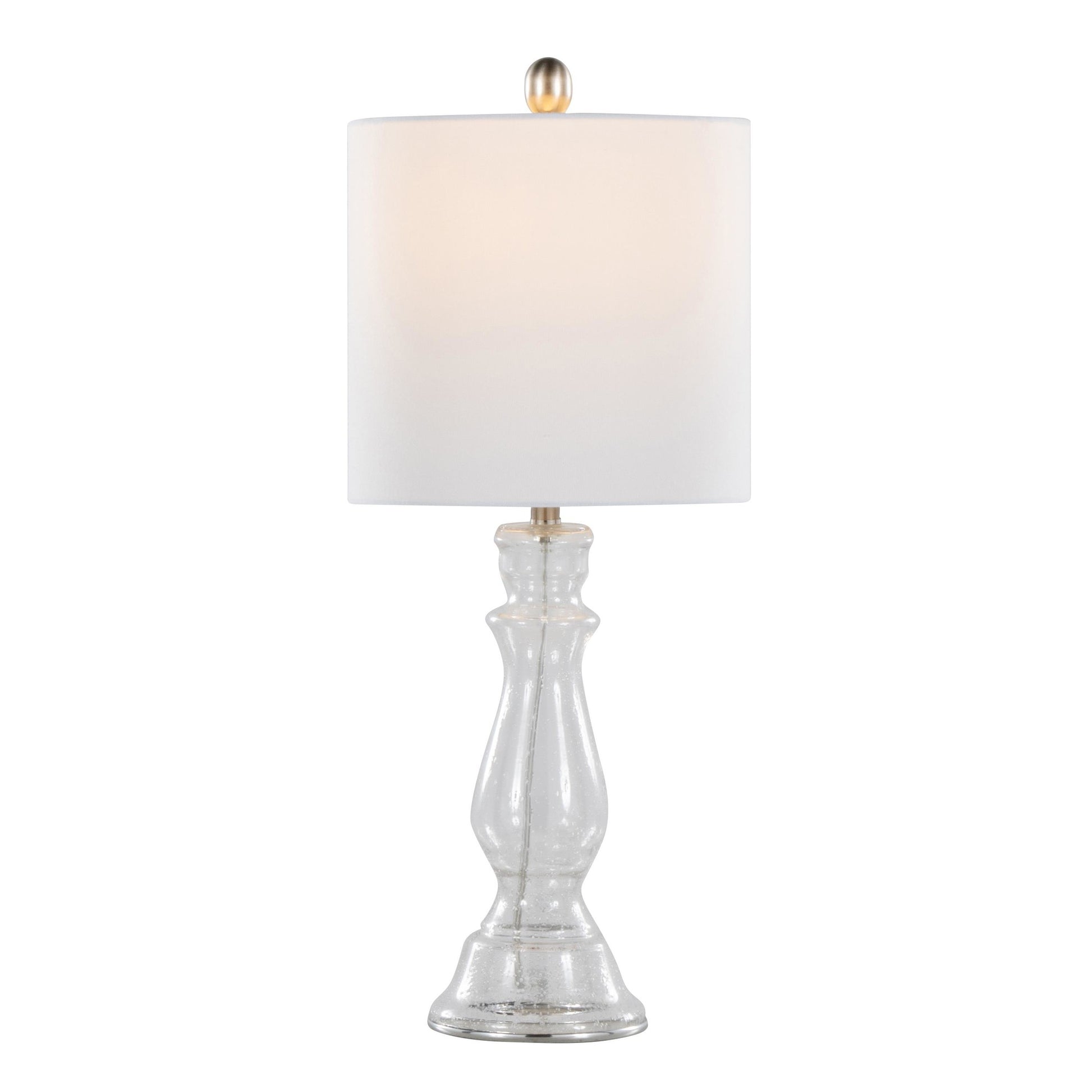 Bishop 24" Glass Table Lamp - Set of 2 By LumiSource - GTG25-BISHOP CLBNIW2 | Table Lamps | Modishstore - 4