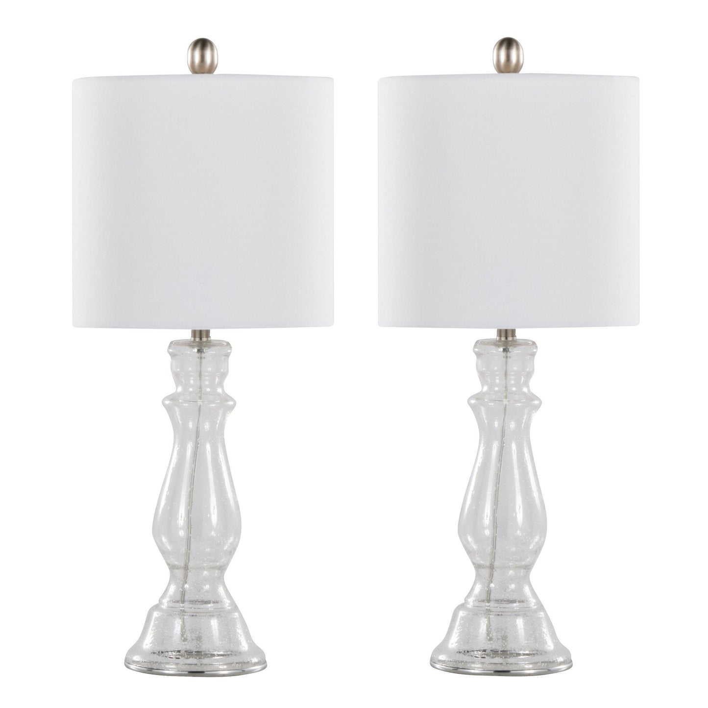 Bishop 24" Glass Table Lamp - Set of 2 By LumiSource - GTG25-BISHOP CLBNIW2 | Table Lamps | Modishstore - 3