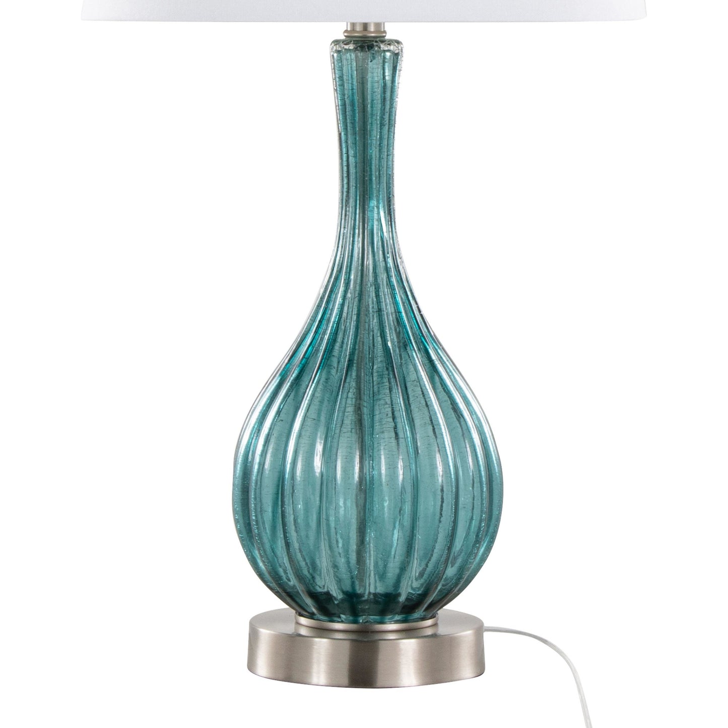 Jenny 27" Glass Table Lamp - Set of 2 By LumiSource - GTG27-JENNY BUBNIW2 | Table Lamps | Modishstore - 6