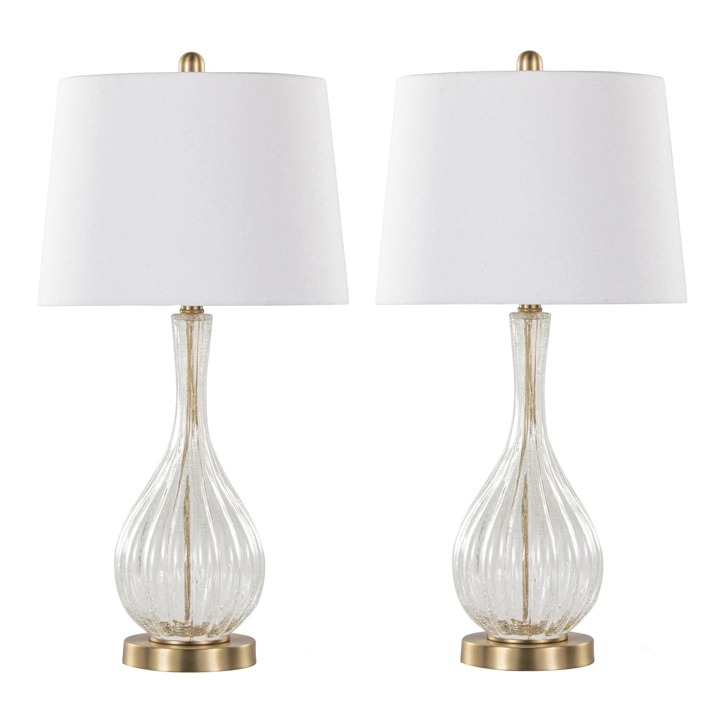 Jenny 27" Glass Table Lamp - Set of 2 By LumiSource - GTG27-JENNY BUBNIW2 | Table Lamps | Modishstore - 11