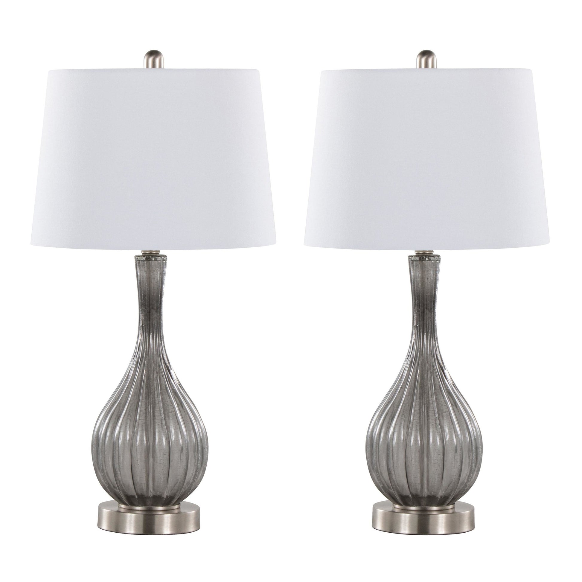 Jenny 27" Glass Table Lamp - Set of 2 By LumiSource - GTG27-JENNY BUBNIW2 | Table Lamps | Modishstore - 18