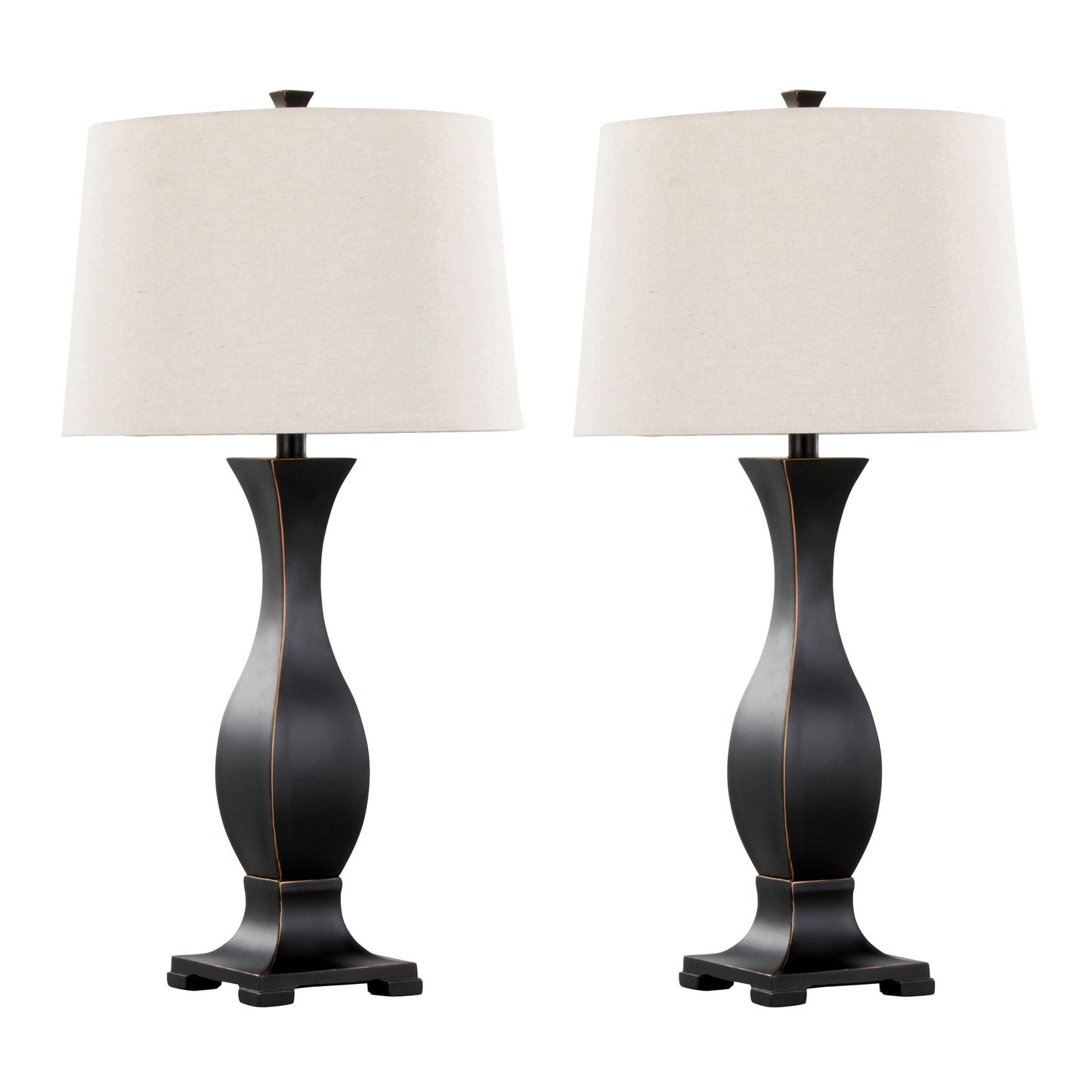 Riley 29" Polyresin Table Lamp - Set of 2 By LumiSource - GTP29-RILEY ORBNA2 | Table Lamps | Modishstore - 3