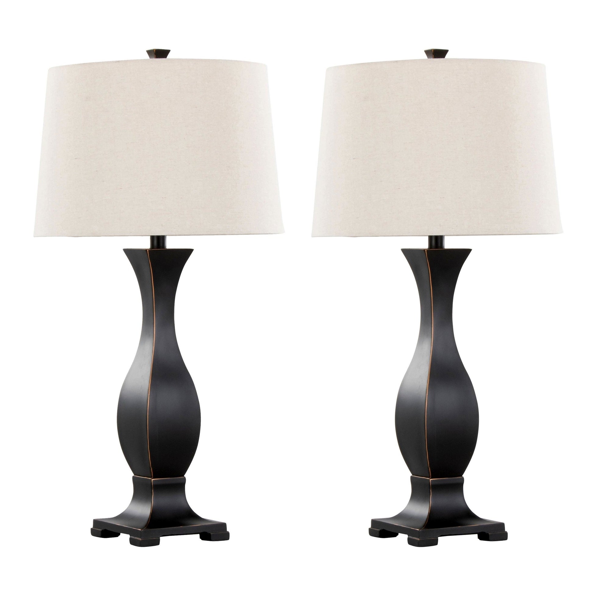 Riley 29" Polyresin Table Lamp - Set of 2 By LumiSource - GTP29-RILEY ORBNA2 | Table Lamps | Modishstore - 3