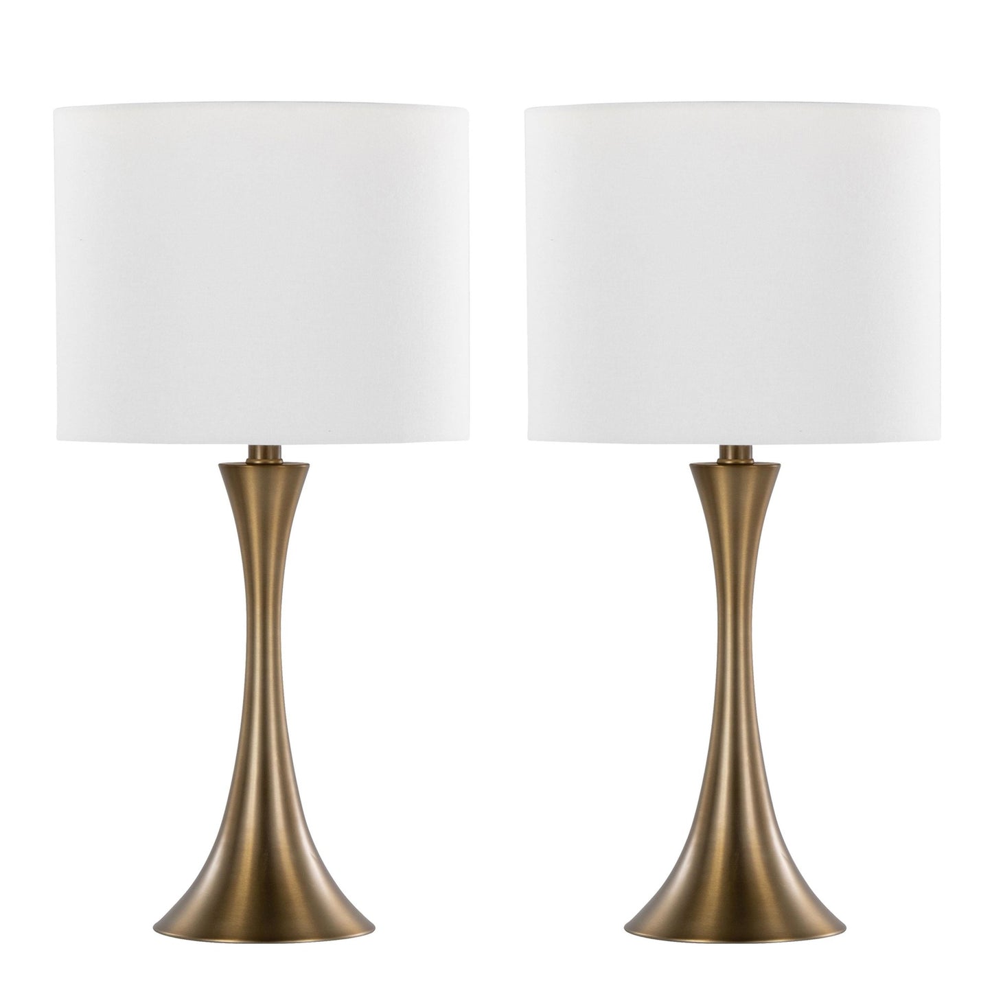 Lenuxe 24" Metal Table Lamp - Set of 2 By LumiSource - GTS24-LENUXE BZW2 | Table Lamps | Modishstore - 2