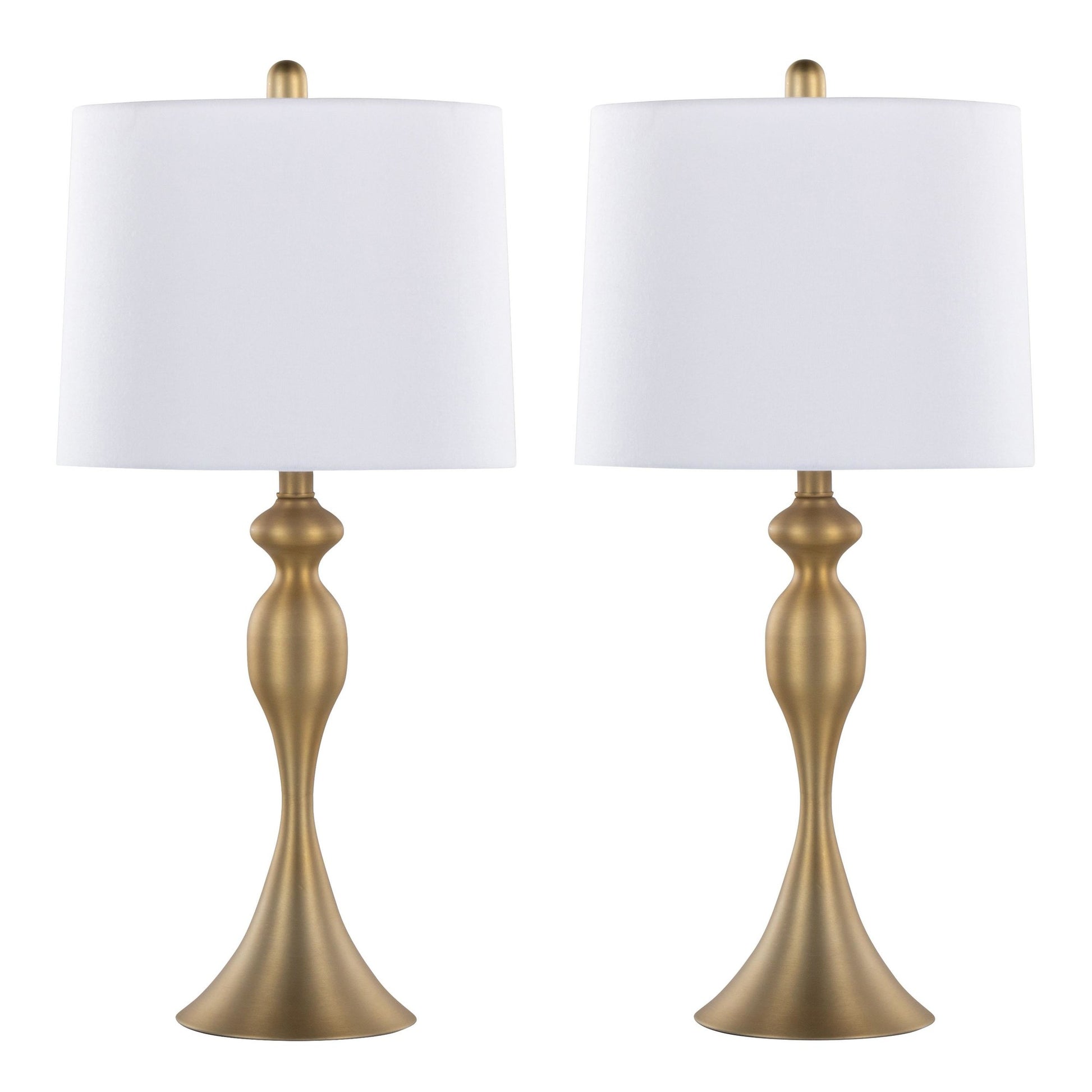 Ashland 27" Metal Table Lamp - Set of 2 By LumiSource - GTS27-ASHLND AUW2 | Table Lamps | Modishstore