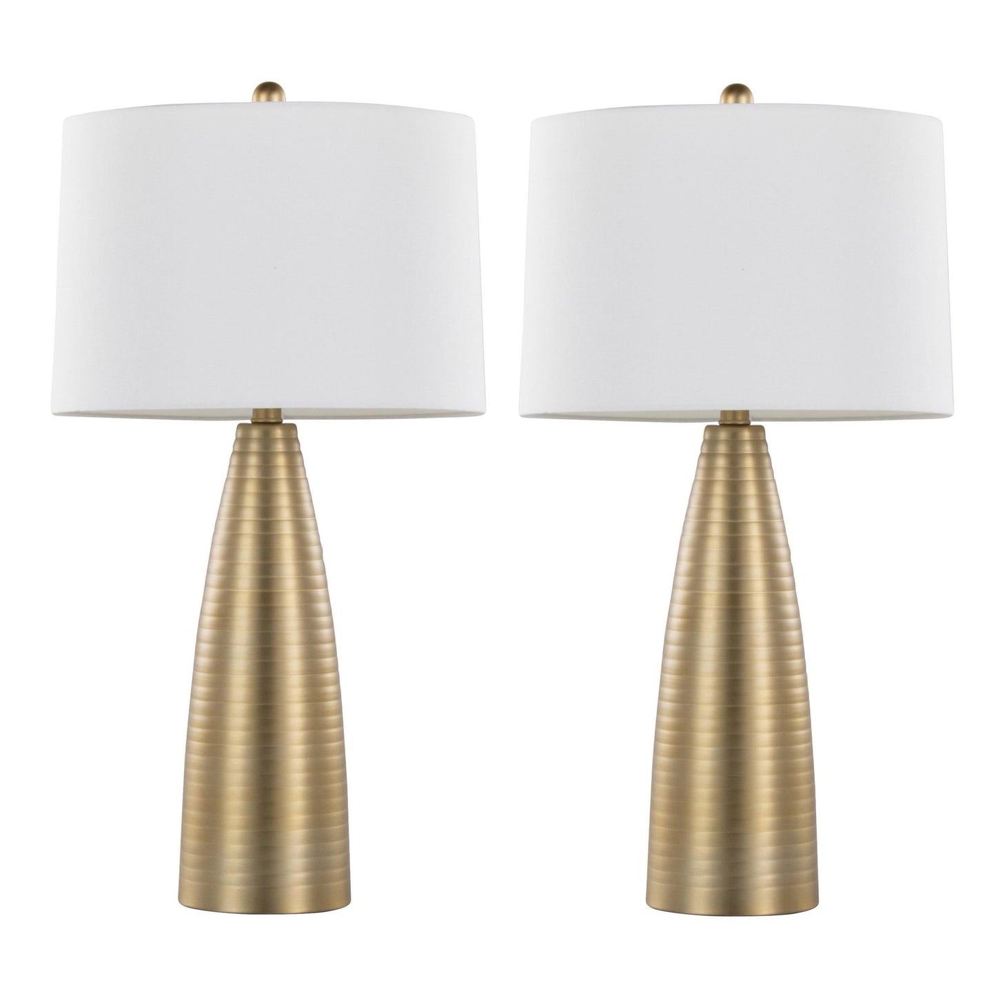 Maya 27" Metal Table Lamp - Set of 2 By LumiSource - GTS28-MAYA AUW2 | Table Lamps | Modishstore - 3