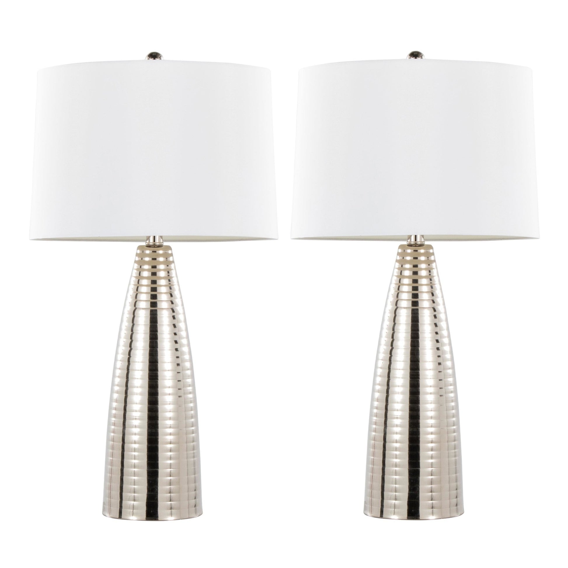 Maya 27" Metal Table Lamp - Set of 2 By LumiSource - GTS28-MAYA AUW2 | Table Lamps | Modishstore - 8