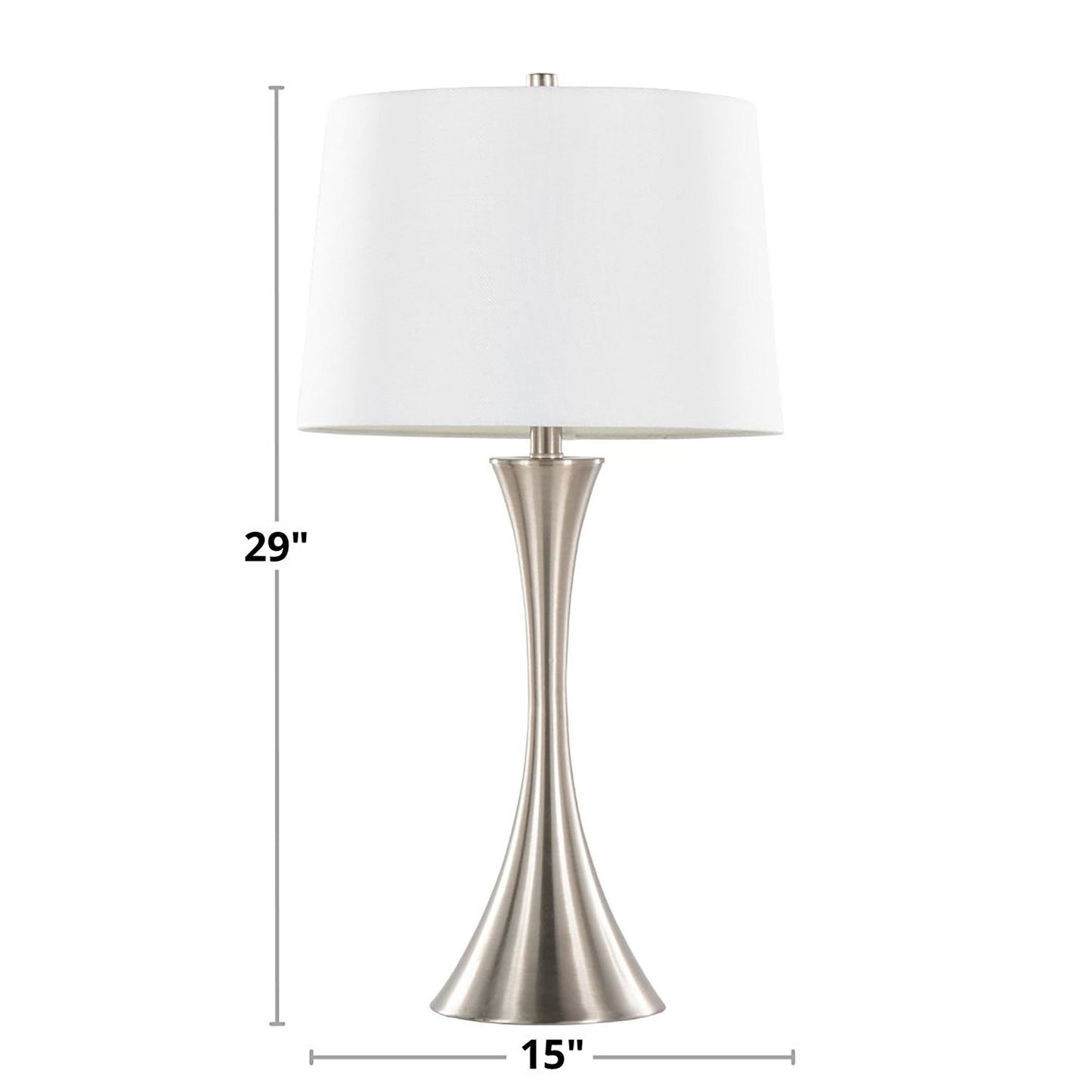 Lenuxe 29" Metal Table Lamp - Set of 2 By LumiSource - GTS29-LENUXE BZW2 | Table Lamps | Modishstore - 7