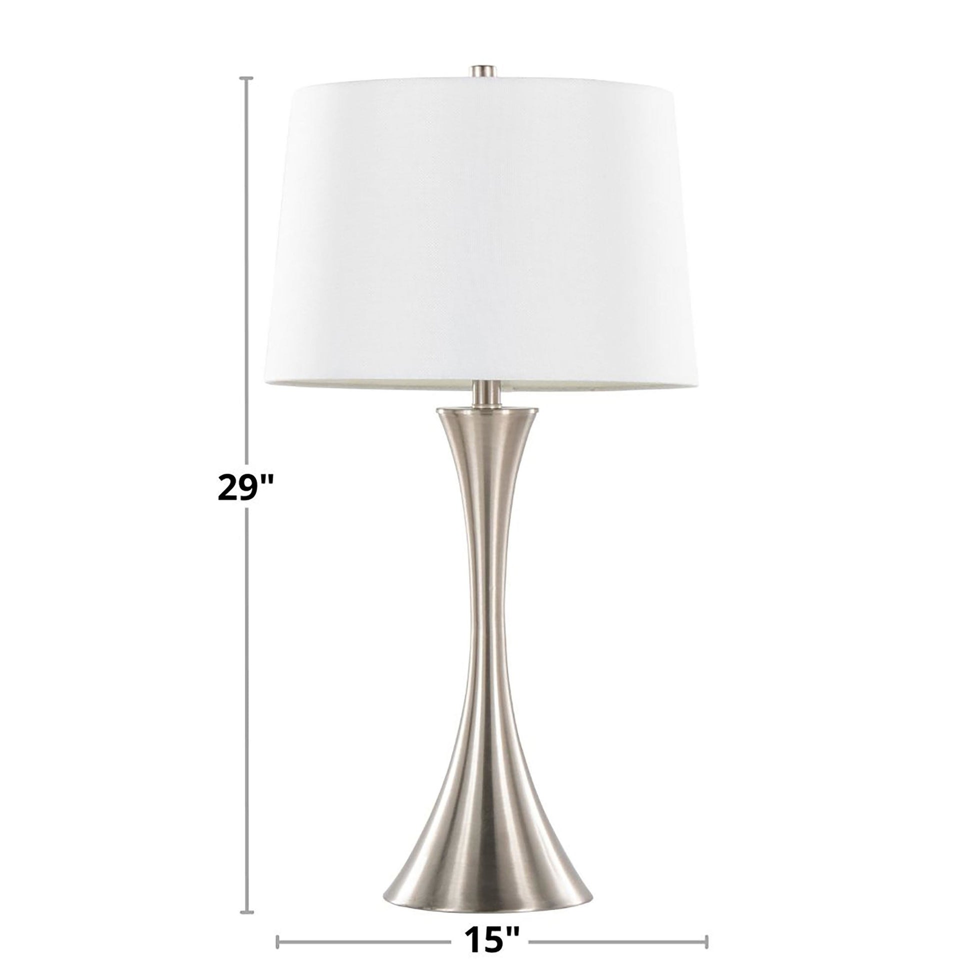 Lenuxe 29" Metal Table Lamp - Set of 2 By LumiSource - GTS29-LENUXE BZW2 | Table Lamps | Modishstore - 7