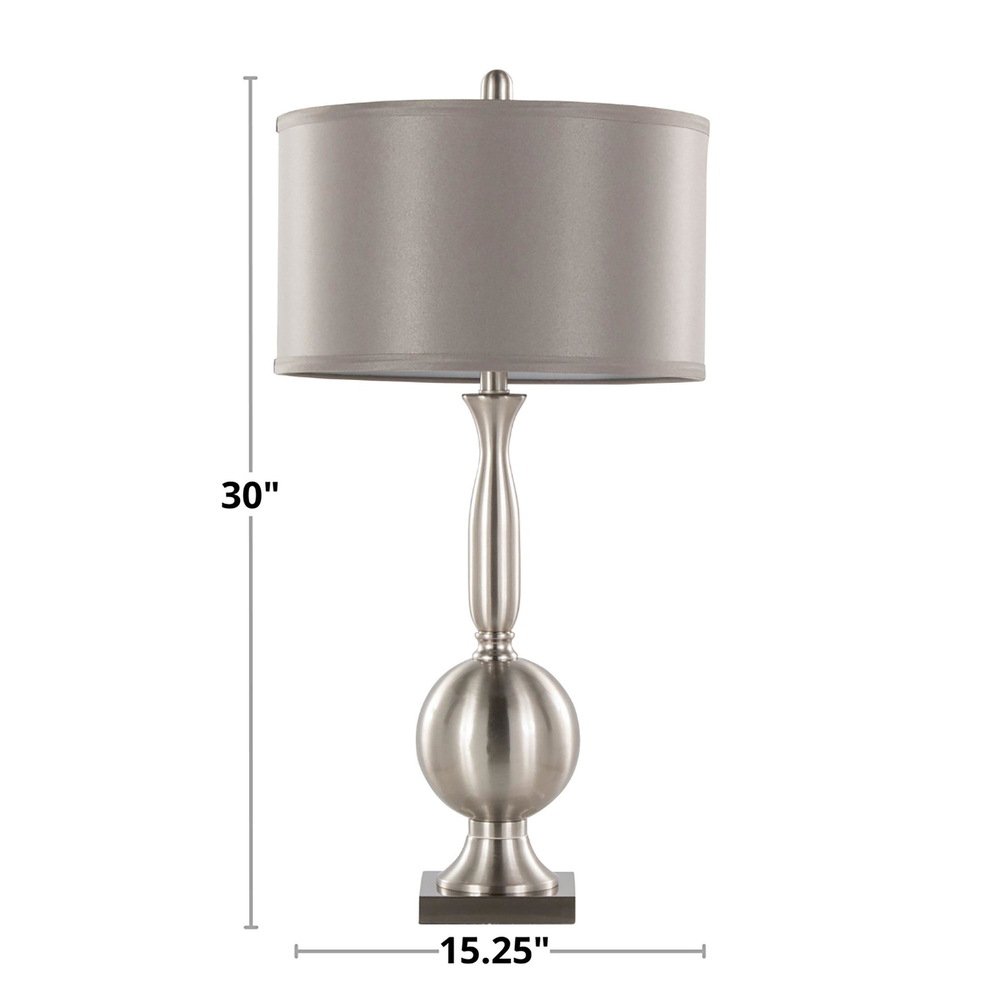 Joan 30" Metal Table Lamp - Set of 2 By LumiSource - GTS30-JOAN BNIGY2 | Table Lamps | Modishstore - 8