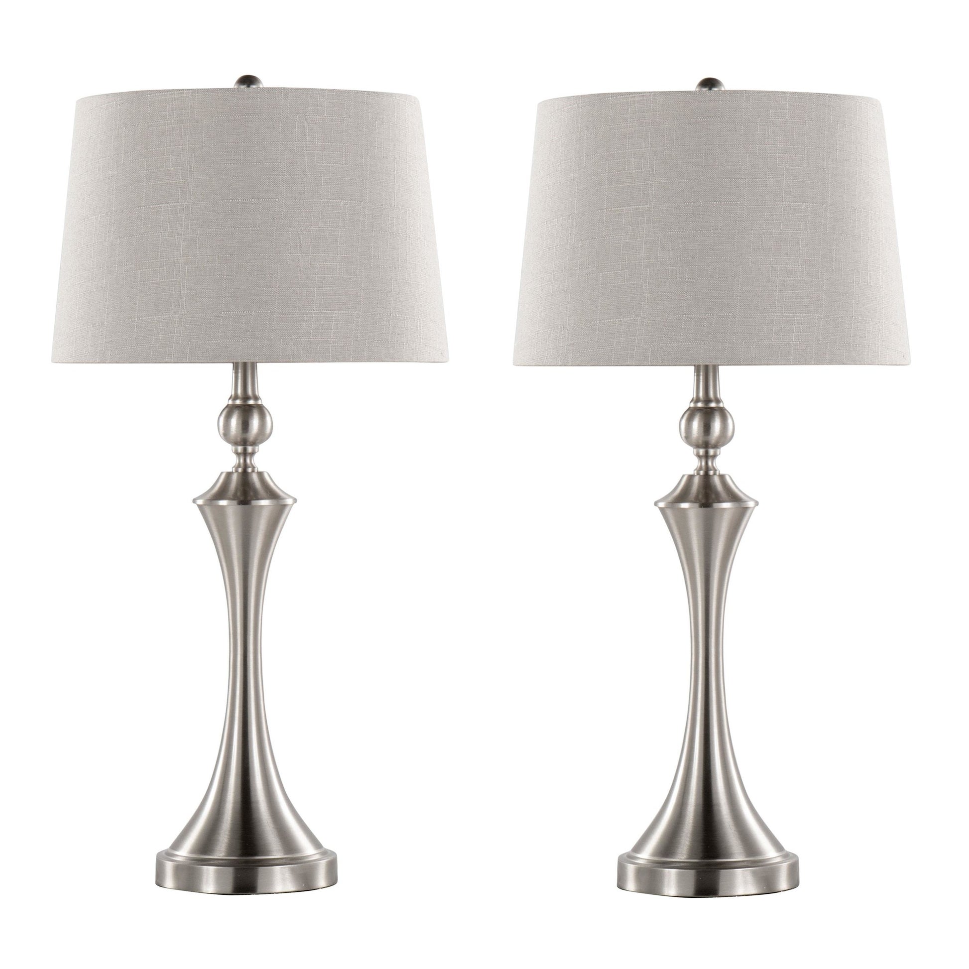 Flint 30" Metal Table Lamp with USB - Set of 2 By LumiSource - GTS31-FLINT BNITP2 | Table Lamps | Modishstore - 3